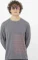 Salomon Sense Aero Graphic Laufshirt langarm castlerock/neon flame (Herren) Vorschaubild