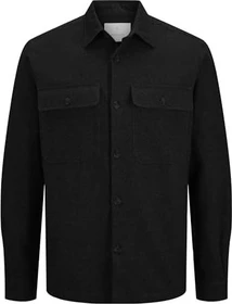 Jack & Jones Comfort Fit Hemd langarm black beauty (Herren)