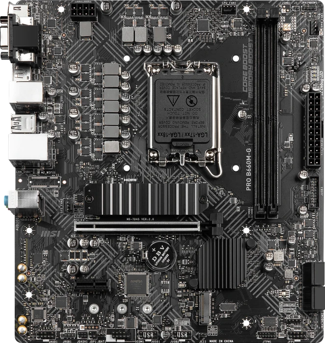MSI PRO B660M-G (Intel 1700)