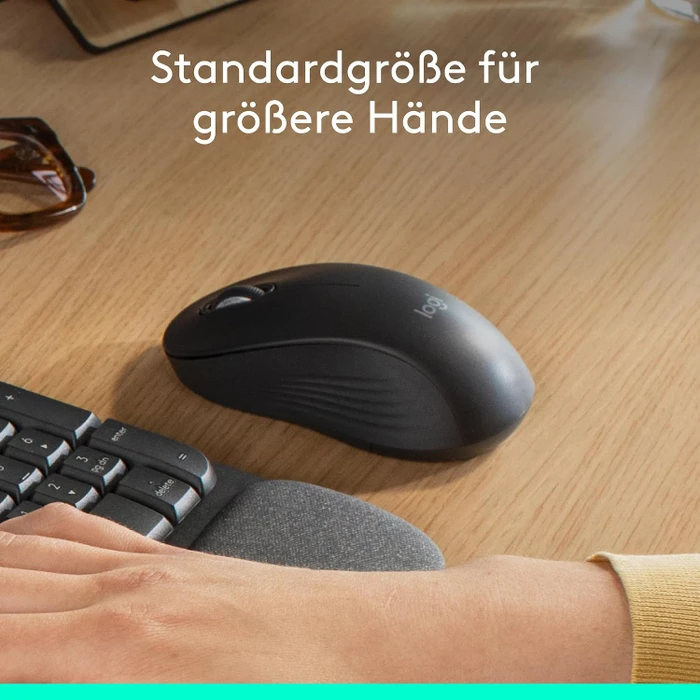 Logitech Signature M550 Large, Graphite, Logi Bolt, USB/Bluetooth