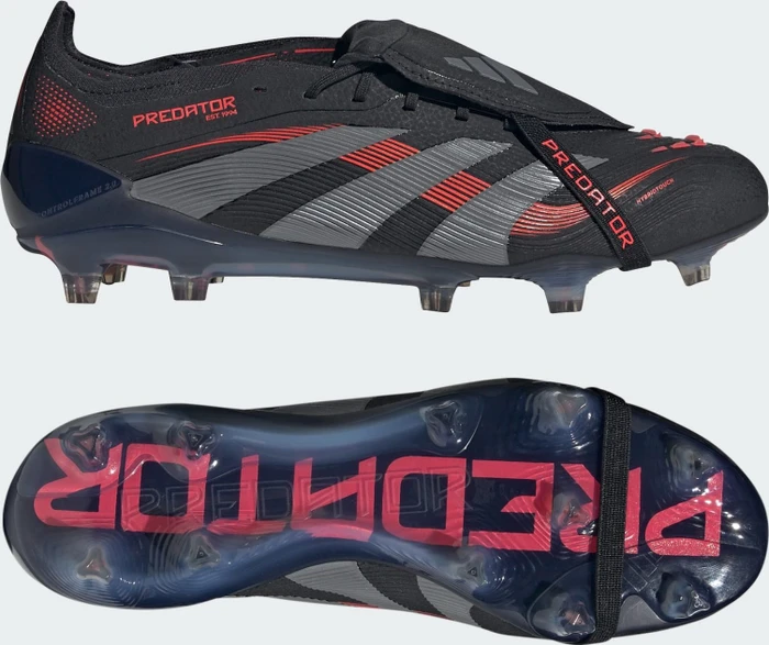 adidas Predator Elite Fold-Over Tongue FG core black/grey four/lucid red