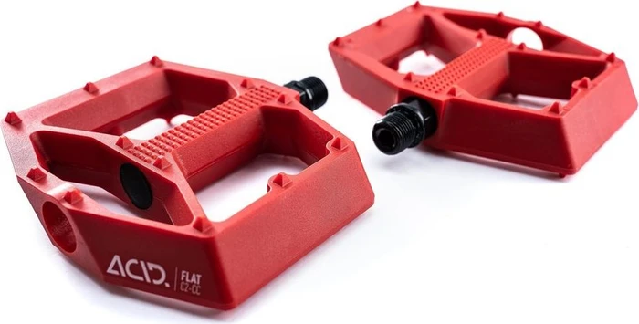 Acid C2-CC Flat Plattformpedale rot