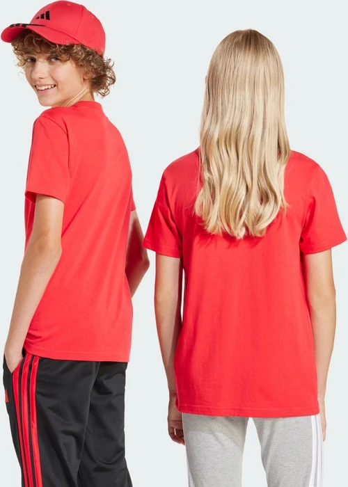 adidas Essentials T-Shirt kurzarm pure ruby/black (Junior)