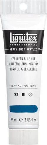 Liquitex Professional Heavy Body Acrylic cerulean blue hue, 59ml