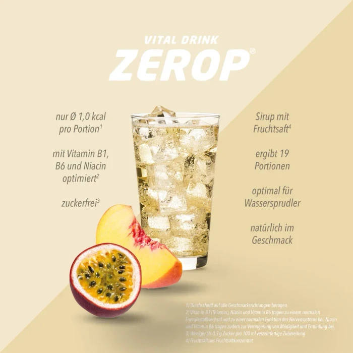 Best Body Nutrition Vital Drink Zerop Pfirsich/Maracuja 48ml