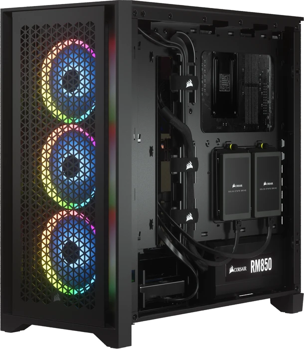 Corsair 4000D Airflow, schwarz, Glasfenster