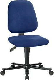 Bimos ESD Unitec 2 Arbeitsdrehstuhl mit Rollen, Stoff, blau