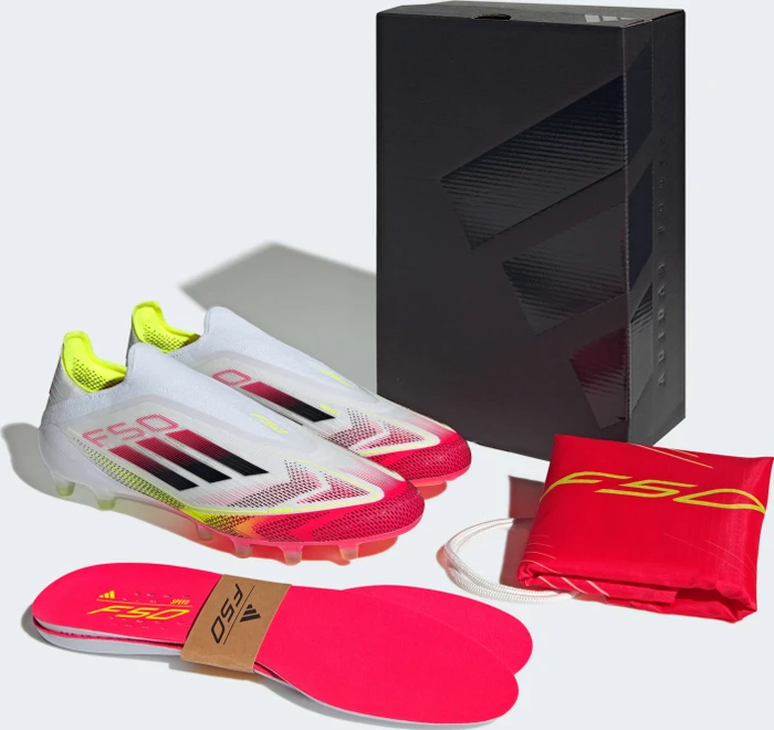 adidas F50 Elite Laceless AG cloud white/core black/solar yellow