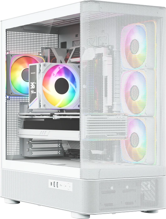 Modecom Volcano AQ300 ARGB White, Glasfenster