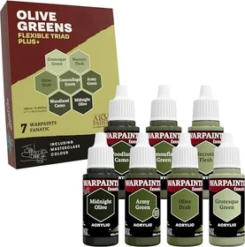 Army Painter Warpaints Fanatic Flexible Triad Olive Greens Farbset, 6-tlg.