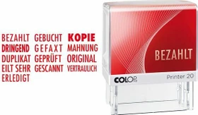 COLOP Printer 20 LGT Textstempel GESCANNT, 38x14mm, rot