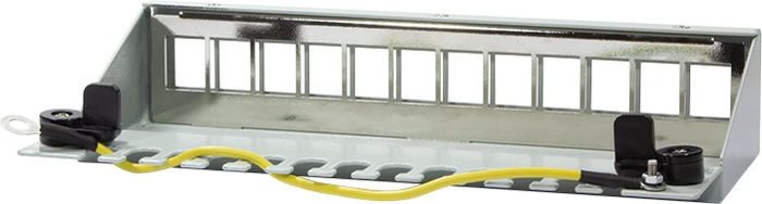 LogiLink Stahlgehäuse für RJ-45 Keystone Module, 12-Port, grau