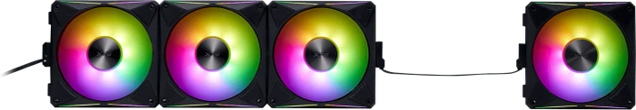 ADATA XPG Hurricane MAG 120 ARGB PWM, schwarz, 120mm, 4er-Pack