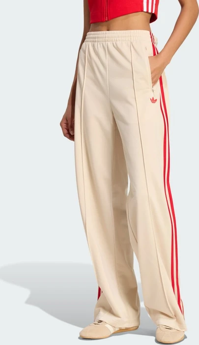 adidas Firebird Trainingshose lang crystal linen/better scarlet (Damen)