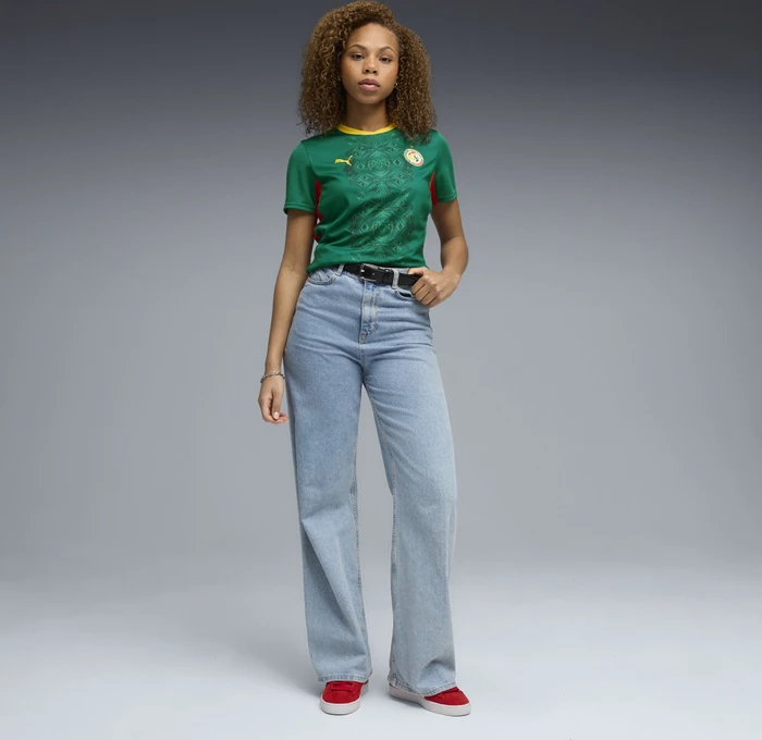 Puma FIFA WM 2026 Senegal Auswärtstrikot kurzarm wild green/puma red (Damen)