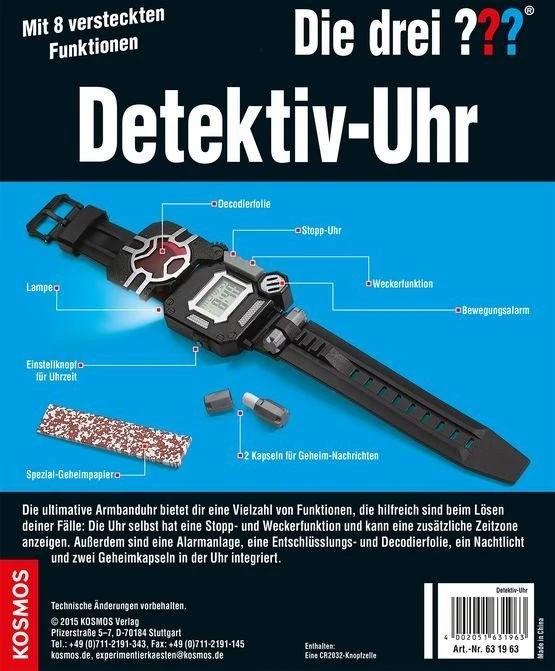 Kosmos Die drei ??? Detektiv-Uhr