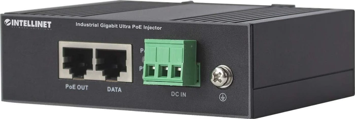 Intellinet Industrial Railmount Gigabit PoE-Injektor, 2x RJ-45, 60W PoE++