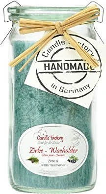 Candle Factory Mini Jumbo Duftkerze zirbe & wacholder, 1 Stück