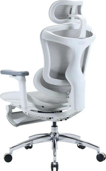 Sihoo Doro C300L Ergonomischer Bürostuhl mit Fußstütze, weiß