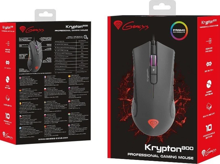 Genesis Krypton 800 Professional Gaming Mouse, USB