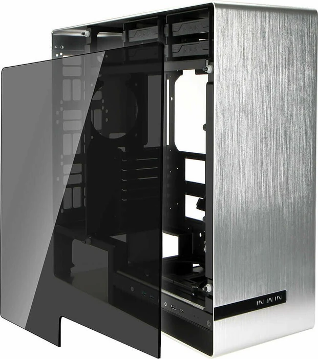 In Win 909 silber, Glasfenster