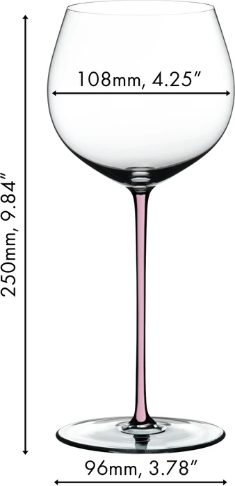 Riedel Fatto A Mano Oaked Chardonnay Weißweinglas rosa