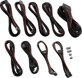 CableMod PRO ModMesh C-Series Cable Kit, AXi, HXi, RM, schwarz/blutrot (CM-PCSI-FKIT-NKKBR-R)
