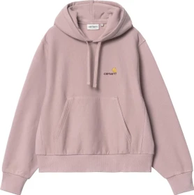 Carhartt Hooded American Script Sweatshirt Hoodie glassy pink (Damen)