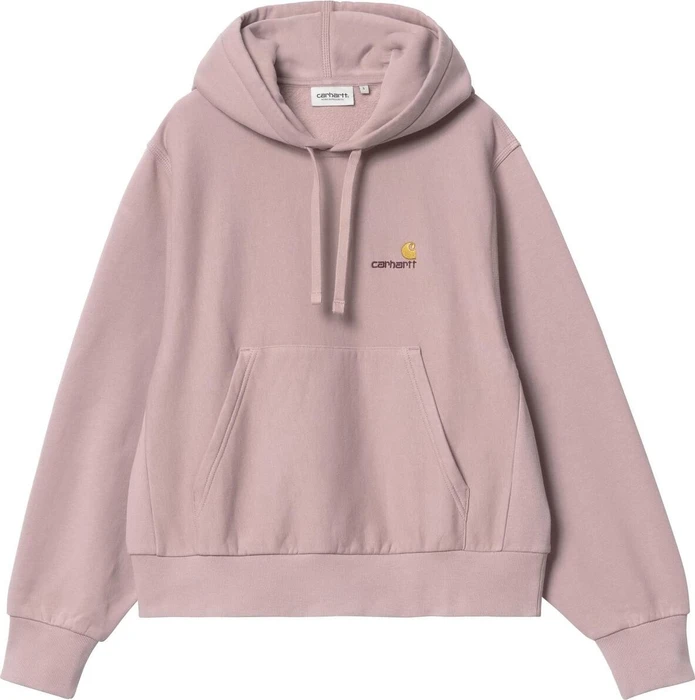 Carhartt Hooded American Script Sweatshirt Hoodie glassy pink (Damen)