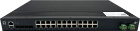 LevelOne IXP Industrial Rackmount Gigabit Managed Switch, 24x RJ-45, 4x SFP+, 370W PoE++ (IXP-2871 / 55055107101)