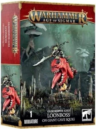 Games Workshop Warhammer Age of Sigmar - Gloomspite Gitz - Loonboss auf Giant Cave Squig
