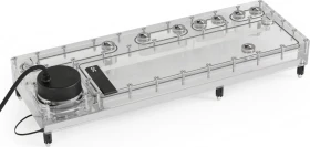 Alphacool Core Distro Plate 420 Links VPP/D5 mit VPP Apex Pumpe, Verteilerplatte