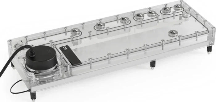 Alphacool Core Distro Plate 420 Links VPP/D5 mit VPP Apex Pumpe, Verteilerplatte