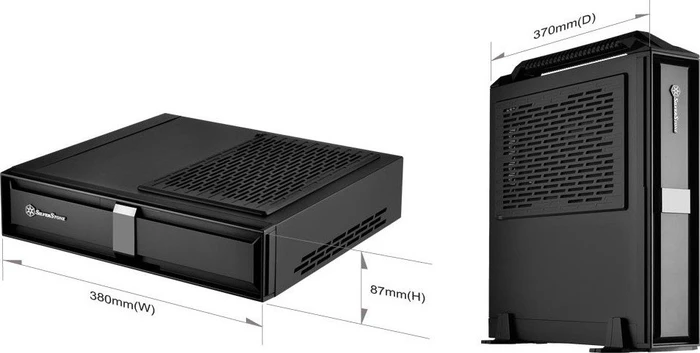 SilverStone Milo ML08 schwarz, Acrylfenster, Mini-ITX