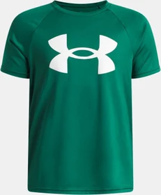 Under Armour Tech Big Logo Funktionsshirt kurzarm campus ivy/white (Junior)