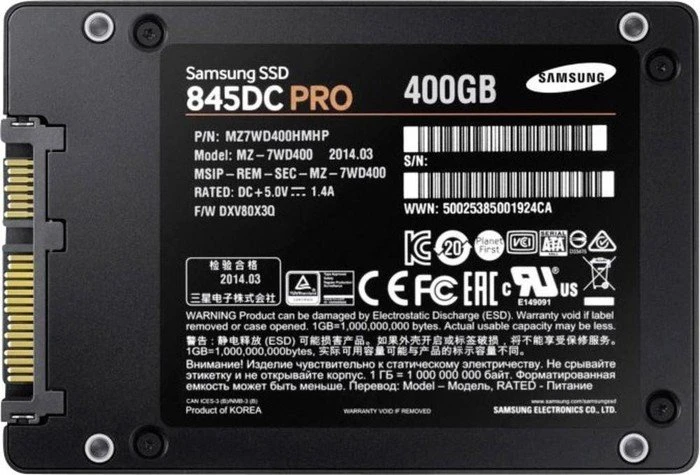 Samsung SSD 845DC PRO 400GB, 2.5" / SATA 6Gb/s