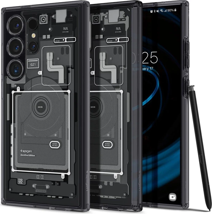 Spigen Ultra Hybrid Zero One für Samsung Galaxy S24 Ultra schwarz