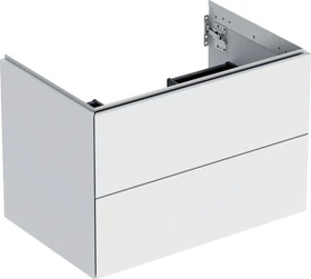 Geberit ONE Unterschrank für Waschtisch, mit zwei Schubladen, 75cm, weiß/lackiert matt