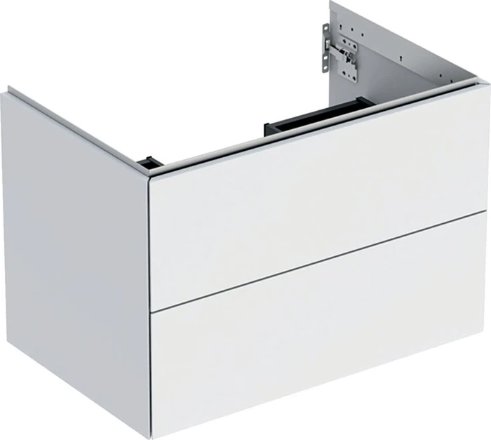 Geberit ONE Unterschrank für Waschtisch, mit zwei Schubladen, 75cm, weiß/lackiert matt