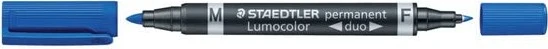 Staedtler Lumocolor duo 348 permanent blau