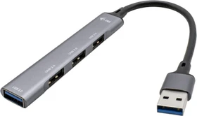 i-tec USB-Hub, 3x USB-A 2.0, 1x USB-A 3.0, USB-A 3.0 [Stecker] (U3HUBMETALMINI4)