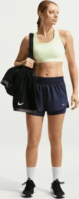 Nike One Dri-FIT 2in1 Hose kurz midnight navy/white (Damen)
