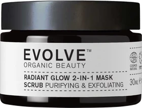 Evolve Organic Beauty Radiant Glow 2-In-1 Face Mask & Polish, 30ml