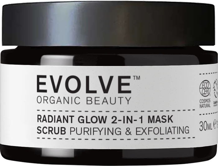 Evolve Organic Beauty Radiant Glow 2-In-1 Face Mask & Polish, 30ml
