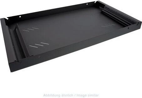 Triton Fachboden perforiert, schwarz, 1HE