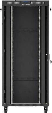 Lanberg 19" Rackschrank 37HE, LCD, freistehend, Flat Pack, V2, Glastür, IP20, RAL 9004, 1000mm tief