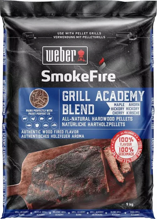 Weber SmokeFire Räucherpellets Grill Academy Blend, 9kg