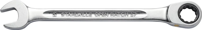Stahlwille OPEN-RATCH 17F Maul-Ringratschenschlüssel, 14x190mm