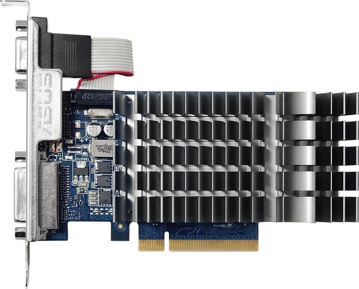ASUS GeForce GT 710 Silent, 710-2-SL-BRK, 2GB DDR3, VGA, DVI, HDMI, bulk