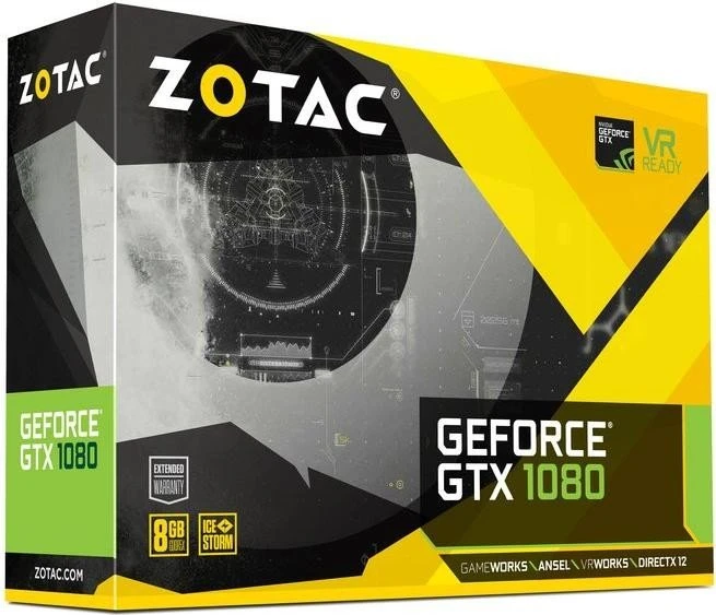 Zotac GeForce GTX 1080 Mini, 8GB GDDR5X, DVI, HDMI, 3x DP